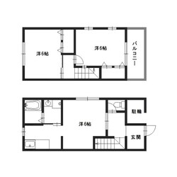 御立中貸家の物件間取画像